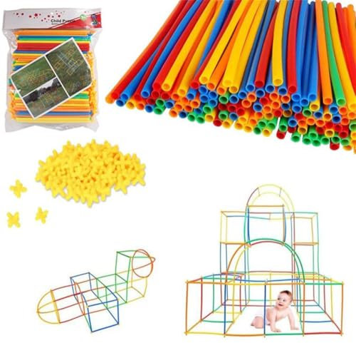 Boosns La forteresse Kit de Construction Circulaire Blocs De Construction Plastique Jeu De Construction De Connecteur De Jouet éducatif (400)