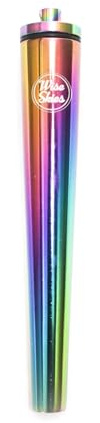 Wise Skies Metallgelenkhalter Doob Tube Pink Schlüsselanhänger Wasserabweisend Raucherzubehör (Rainbow)