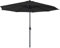 NAIZY Sonnenschirme 350cm Alu Sonnenschirm mit UV Schutz 40+ und Ø38mm Regenschirmgriff Gartenschirm Strandschirm Kurbelschirm für Garten, Balkon, Terrass (350cm Dunkelgrau)
