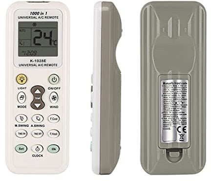 Telecomando Universale Per Condizionatore Climatizzatore, Adatto per LG Toshiba Haier Hitachi Sharp Panasonic Samsung Sanyo Hisense Fujitsu Più di 1000 marche A/C Telecomando
