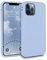 MyGadget Hülle kompatibel mit iPhone 12 | 12 Pro - robuste Handyhülle TPU Case Slim Silikonhülle - Back Cover Kratzfest Schutzhülle matt Baby Blau