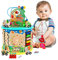 Motorikwürfel Spielzeug für Kinder Holzspielzeug 12 in 1 Multifunktions perlen Labyrinth Dinosaurier World Holz Aktivitätswürfel Motorikspielzeug Jungen und Mädchen Kleinkind Geschenk