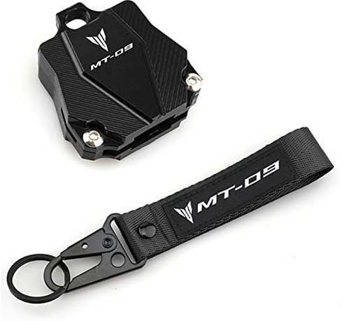 Motorrad Schlüsselanhänger Universal Motorrad Für Yamaha MT-09 MT09 2015-2021 Schlüsselhülle Schutzhülle & Schlüsselanhänger Schlüsselanhänger (Farbe : 1 Set Black, Size : Normal)