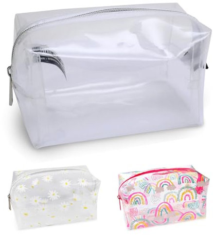 Fashion Stationery -Grande Trousses à Crayons Transparentes pour Les examens, adaptées aux Filles, aux garçons, aux Adolescents et aux Femmes Pencil Case