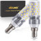 DiCUNO E14 LED Mais Glühbirne 8W, 6000K Kaltweiß, entspricht zu 100W Glühbirne, 1000LM LED Maiskolben E14, CRI 85, nicht Dimmbar, kleine Edison Schraube für Kronleuchter, Designerlampe, 2er Set