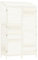 Capanno da Giardino Bianco 102x52x174,5 cm Legno Massello Abete