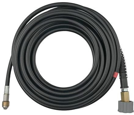 30 Meter Profi Rohrreinigungsschlauch mit fester und rotierender Düse für Hochdruckreiniger Mit M21 Anschluss kompatibel mit WAP