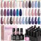 Beetles 23 Stück Gel-Nagellack-Set mit Glänzendem, Mattem Überlack und Unterlack Weiß Nackt Grau Glitzerndes, Soak-Off-Gel Nagel Sets Nagel Maniküre Set für Frauen