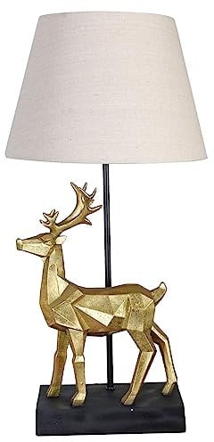 Tischlampe Hirsch Tischleuchte Hirschgeweih Nachttischlampe (ohne Leuchtmittel) 61 cm cw631 Palazzo Exklusiv