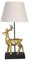 Tischlampe Hirsch Tischleuchte Hirschgeweih Nachttischlampe (ohne Leuchtmittel) 61 cm cw631 Palazzo Exklusiv