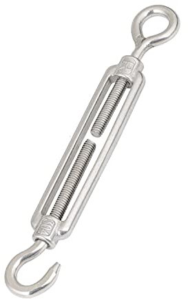 PHasz Spannschlosshaken Und Öse Aus Edelstahl 304, M16–M20 Spanner Verstellbare Sonnensegel-Hardware Für Drahtkabel Wäscheleine,M20