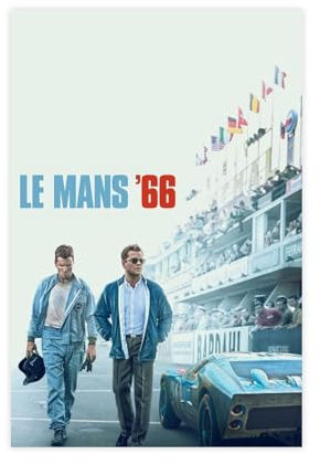 SPERKY Le Mans 66 – Filmposter, Leinwandposter, Wandkunst, Dekordruck, Bild, Gemälde für Wohnzimmer, Schlafzimmer, Dekoration, ungerahmt, 30 x 45 cm