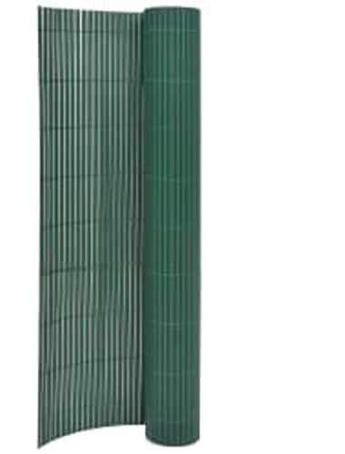 GuyAna Gartenzaun Doppelseitig 90x400 cm Balkonabdeckung Sichtschutz Zaun Garten Sichtschutz Garten Grün