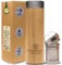 Borraccia termica con Infusore per Tisane in Acciaio Inox e Bambù, Thermos bevande calde e Fredde Resistente con tappo a Vite, bottiglia termica Versatile, Ecologica e BPA Free - 400ml