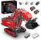 Mould King 17071 Technik Kran für LTM 11200 Raupenkran mit 6 Motoren, Ferngesteuertes Kran-Modell mit App, Technologie Mobiler Kran LKW Klemmbausteine Bausatz, Ab 8 Jahren
