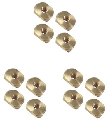 Lot de 3 écrous en T en laiton pour rails Hydrofoil M8 sans vis