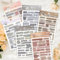 800 Stück Sticker Sprüche, 36 Sheets Scrapbook Aufkleber Stickers, Selbstklebend Bullet Journal Aufkleber Stickers, DIY Motivationsaufkleber Scrapbook Kalender Notizbuch Tagebuch für Zubehör Set