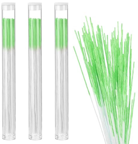 Molain 180 Stück Ohrloch Reiniger, Ohrringe Loch Reiniger, Piercing Pflege Piercing Reinigung Linie Ohrpiercing Reiniger Stäbchen für Piercing Pflege Mädchen Frauen Männer(Grün)