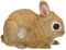 Figuren Shop GmbH Gartenfigur Kaninchen – Wetterfeste & handbemalte Hasenfigur für Garten, Balkon & Terrasse, Polyresin, 11,5 cm