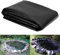 Générique bache Bassin Exterieur – Liner Piscine Robuste Noir HDPE 2x2m / 2x3m / 3x4m, bache Bassin epdm Alternative Flexible pour bassins à Poissons Koi, Jardin d'eau, Fontaine et Cascade (2 * 2m)