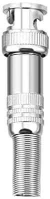 Bnineteenteam BNC Connector, Aluminum Alloy BNC Male Plug with Screw Lock for Coaxial Cable, 10-Pack for CCTV and Video Setup