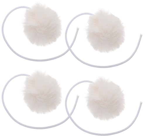 Toddmomy 4pcs Cat Trees Hanging Ball Toys with Bells for Cats Plush Replaceable Interactive Hanging Suitable for Home Environments and Door Handles