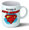 Planetacase - Taza Super Hermano Personalizada - Regalo Original para Hermanos - Desayuno Café 330 mL - Apta Microondas y Lavavajillas - Cerámica