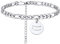 PROSTEEL Fußkettchen mit Charms, Sternzeichen Zwillinge Knöchel Armband mit 22cm Edelstahl Figarokette Schlichte Damen Mädchen Fußkette Fußschmuck Accessoire für Sommer Strand Urlaub