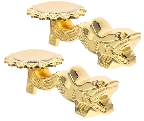 Cabilock 2pcs Chopsticks Holder Rest Dragon Head Alloy Chopsticks Rest Spoon Fork Knife Chopsticks Tableware Stand Holder