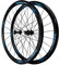 700c Rennrad Felge 28 Zoll Fahrrad Laufrad Hohlkammerfelge Cut 7 8 9 10 11 12-Fach Für C/V-Brakes/Felgenbremse QR (Color : Black hub Blue)