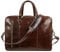 Time Resistance Leder Aktentasche handgefertigte Umhängetasche Laptoptasche für bis zu 15 Zoll Laptop Dokumententasche A4 umwandelbar zum Rucksack