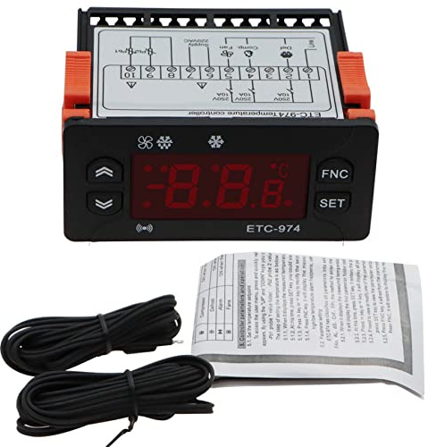 ETC-974 Mikrocomputer Thermostate Thermostat Kältealarm 220V