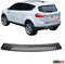 OMAC Ladekantenschutz Stossstangenschutz Heckstossstange kompatibel mit Ford Kuga I 2008-2012 | Auto Innen Zubehör Kofferraum Kratzschutz Selbstklebend Dark Chrom