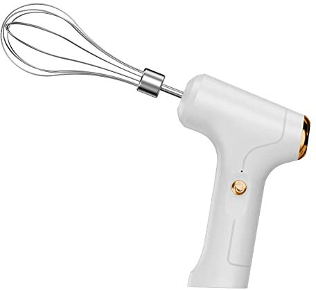 EdirFtra Batidora Manual, batidora Manual eléctrica, batidora eléctrica, batidora Manual Recargable USB, batidora eléctrica portátil sin Cuerda para Hornear Pasteles,B