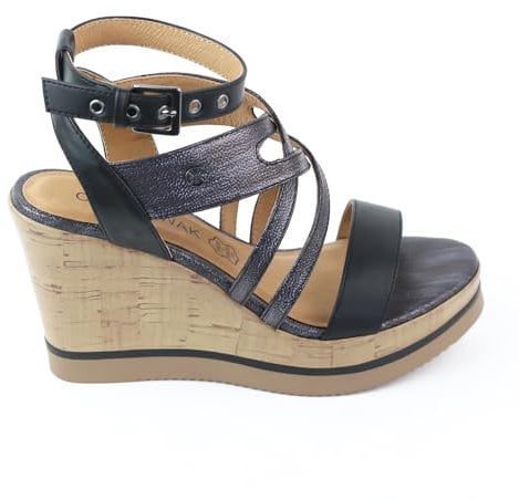 CHATTAWAK Damen 13koldanoir37 Sandale mit Absatz, Schwarz, 37 EU