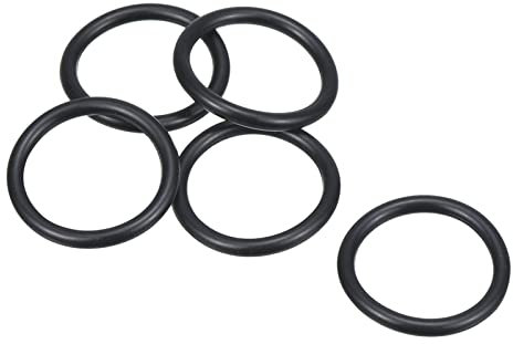 PATIKIL 5 Stück Dichtungsringe O-Ringe Gummidichtung 24mm AD 19mm ID 2.65mm Breite Nitrilgummi Unterlegscheibe Dichtungssatz Gummischeiben für Wasserhahn Autoreparatur Schwarz