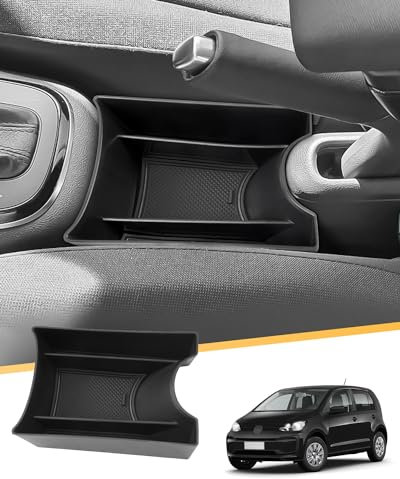 LFOTPP Mittelkonsole Aufbewahrungsbox Für VW UP GTI/Seat Mii/Seat Mii Electric/Skod-a Citigo/Citigo-e iV, Mittelarmlehne Handbremse Organizer Storage Box, UP GTI 2013-2023 Zubehör Innen