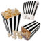 24 Stücke Popcorn Boxes, Popcorntüten Schwarz, Candy Tüten Partytüten Set 3 verschiedenen Designs Popcornschachteln Candybar Tüten für Partys,Familienfeier,Kino,Kindergeburtstag (Schwarz)