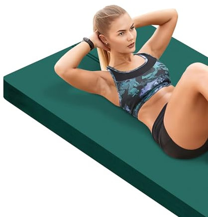 LaiEr Große Yogamatte -20mm dicke Übungsmatte Fitnessmatte für Fitnessstudio,Yoga,Pilates,Stretching und Bodenübungen für Frauen und Männer mit kostenloser Tragetasche und Klettband(183X80cmX20mm)