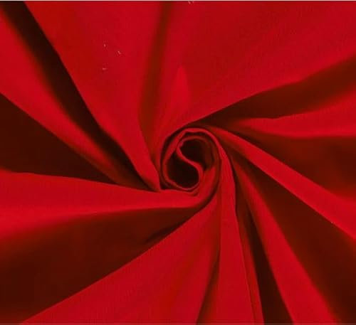 Babycord Feincord DANIEL 0,5m - Ökotex Klasse 1 - Meterware Cordstoffe Retrostoffe (Rot)