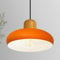 bamyum Androa Hängelampe Esstisch Orange Weiß Metall Ø40cm 1 flamming, Deckenlampe Pendelleuchte Esstisch Holz Vintage, Deckenleuchte Küchenlampe Hängend Vintage Lampenschirm Hängelampe Wohnzimmer