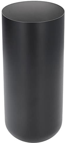 Blumenvase aus Metall, Edelstahl, Esstisch, Moderner Stil, Schwarz, Einfache Vasen für Zimmer, Vasen