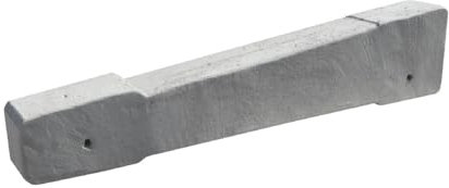 Zavorre in calcestruzzo inclinazione 5° con due boccole M8 per il montaggio - dimensioni cm.104x12xh.23/14 altezza - disponibile in diverse inclinazione da 0°/5°/10°/15°/30° - Notaro Manufatti