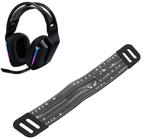 Kopfhörer-Kopfbandriemen, Ersatzriemen für G733 G335 kabelgebundenes Gaming-Headset, robust, kompatibel mit G733 Headset und G335 kabelgebundenem Gaming-Headset (schwarz)