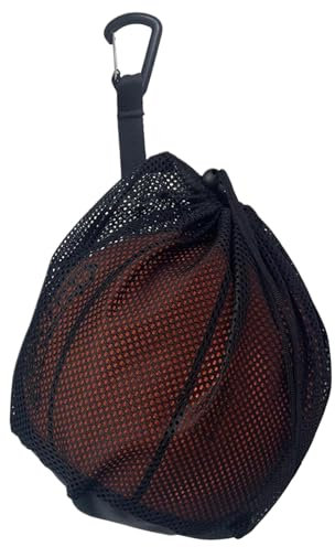 Mesh Ballbeutel Kordel Basketballbeutel mit Reißverschluss in Taschenball -Fußball -Bag Mesh tragbare Ballnetz -Tasche Mehrzweck -Einzelball -Beutel zum Tragen von Basketball -Volleyball -Fußbal