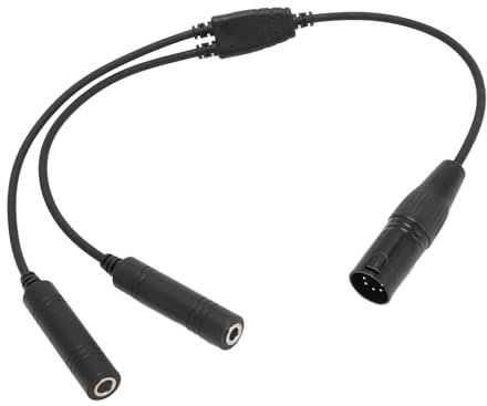 Aviation Headset Adapter GA Dual Plug auf 5 Pin XLR, Steuerung der Flugkommunikation mit den Meisten Aviation Headsets