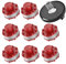 3405096 Trimmerspule Ersatz für Einhell GE-CT 36/30 LI E SOLO, AGILLO 36/255 BL, AGILLO 18/200, 2 mm 8,1 m Rasentrimmer-Ersatzspule mit Feder und TLE-01-1 Abdeckung (10 Stück)