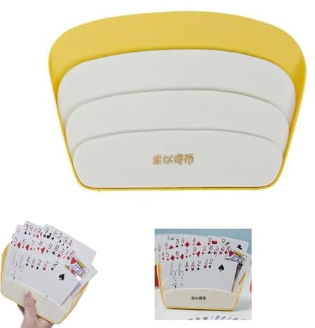 Spielkartenhalter, freihändiger Spielkartenhalter mit faltbarem Tischständer für kleine Hände & Arthritis & Senioren, Familienkartenspielabende
