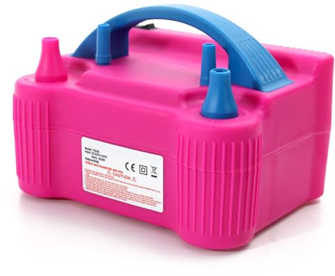 Pretfy 220V-240V Elektrische Hochleistungs-Luftgebläse mit zwei Düsen Ballon-Inflatorpumpe Schnelles tragbares aufblasbares Werkzeug