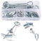 Lyeteung 10 Set M4 Tasselli Basculante, Appesi Toggle Bullone Ali Gancio, Gancio Chiuso Soffitto Cartongesso, con Dadi Esagonali, Rondelle, per Soffitti in Cartongesso